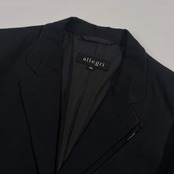allegri アレグリ テーラードジャケット 46/ブラック メンズ 三陽商会