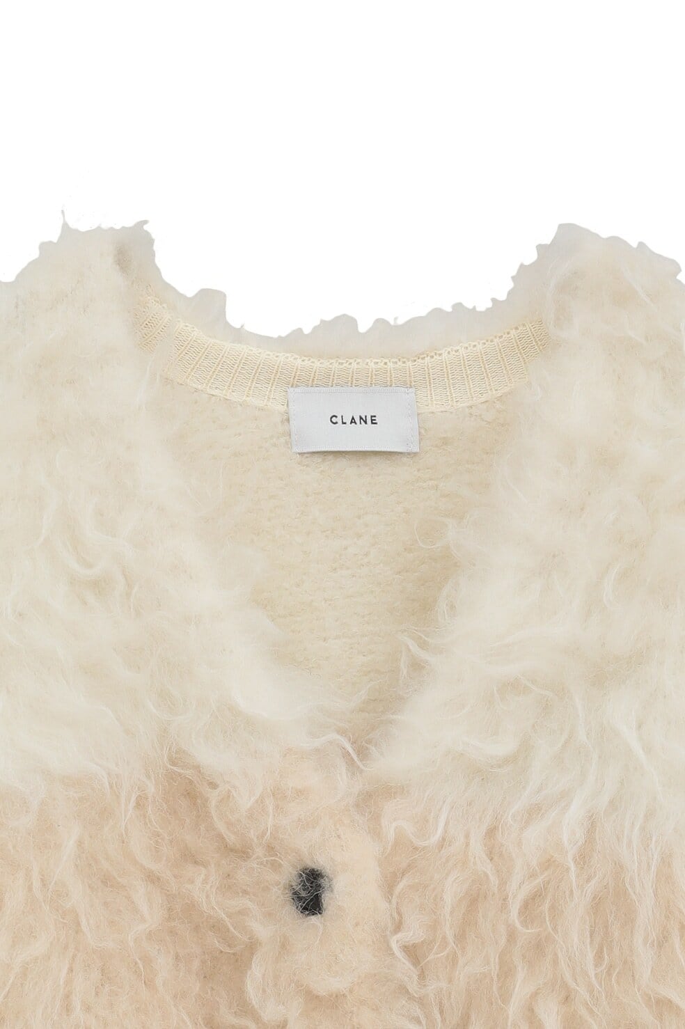 CLANE(クラネ) BI COLOR SHAGGY KNIT CARDIGAN | サウスオレンジ