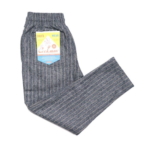 COOKMAN (クックマン) Chef Pants Wool Mix Stripe Gray (シェフパンツ ウールミックス ストライプ ライトグレー) 231-03803