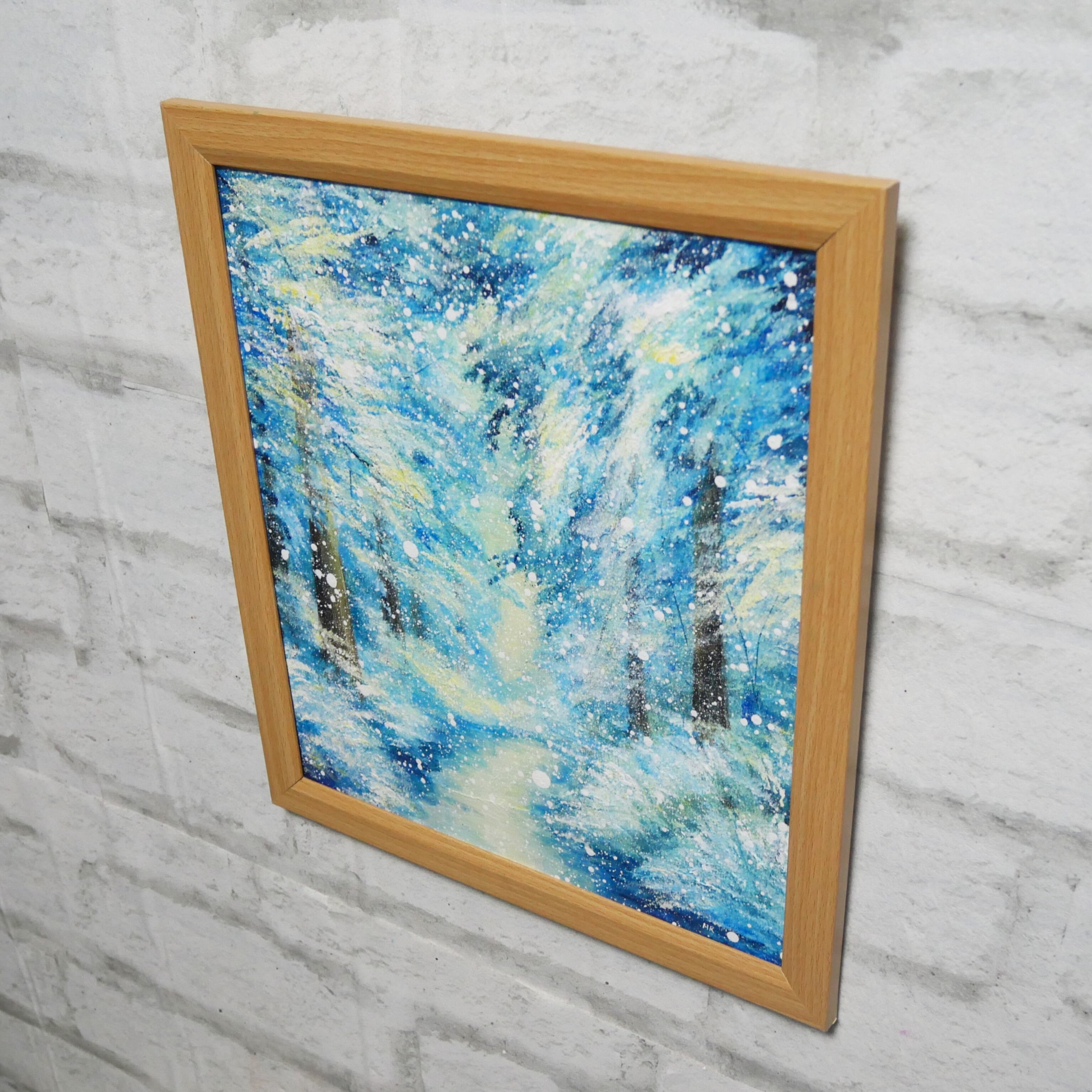 油絵 油彩 油彩画 絵 絵画 【朝一の冬の光景】 | HIROSHI1990