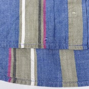 90s DOCKERS ドッカーズ Levi's マルチストライプ 半袖 シャツ L /ビンテージ/古着