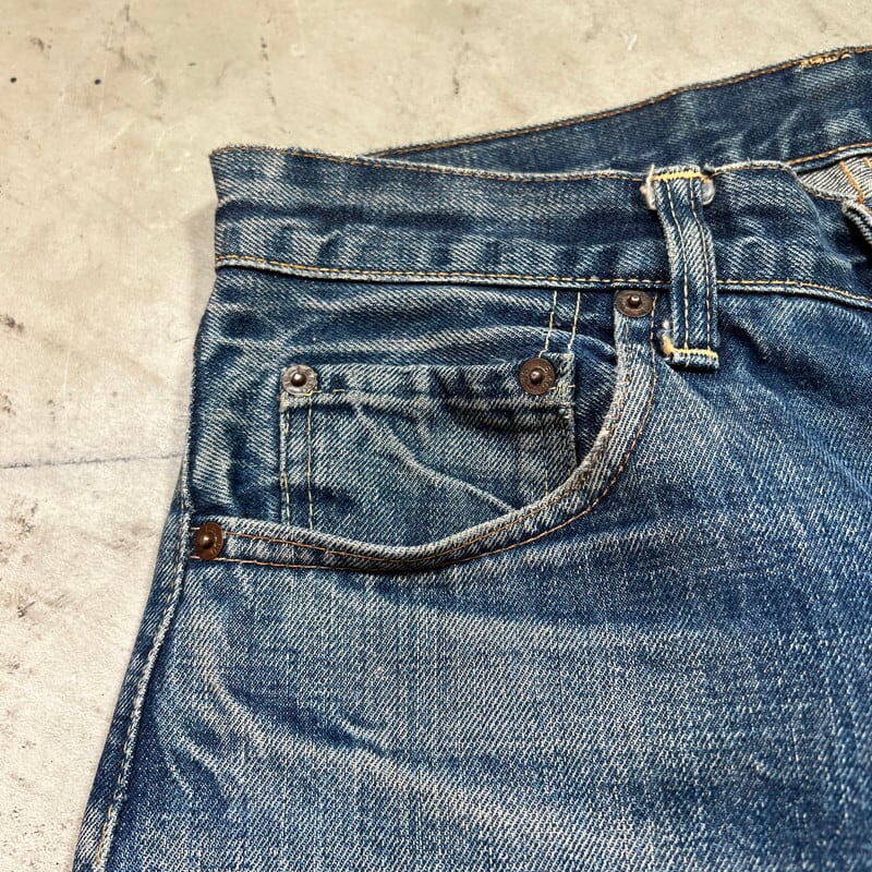 70's Levi's 505 デニム 66前期 過渡期モデル 刻印8