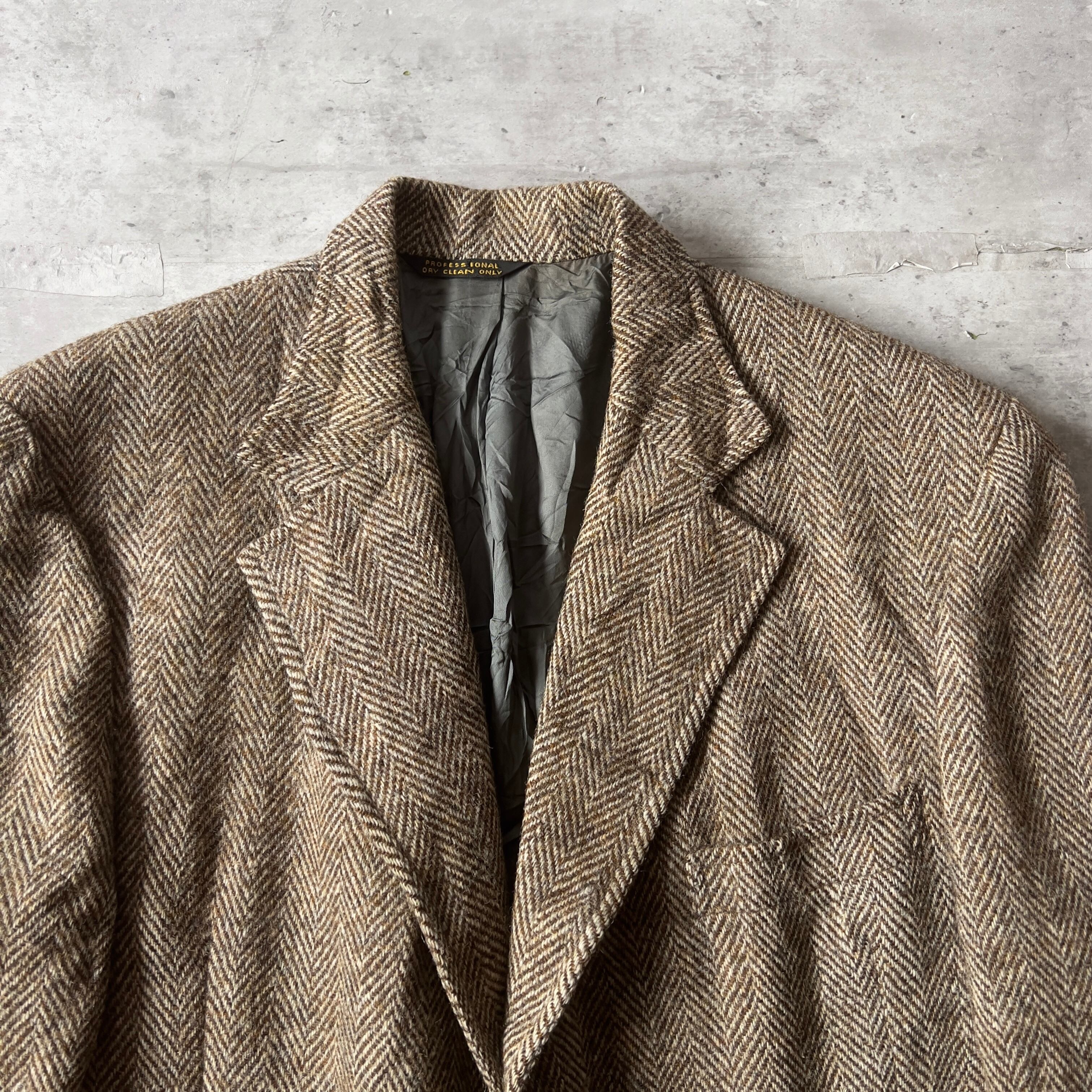60s “Harris Tweed” PBM wool tailored jacketテーラードジャケット 