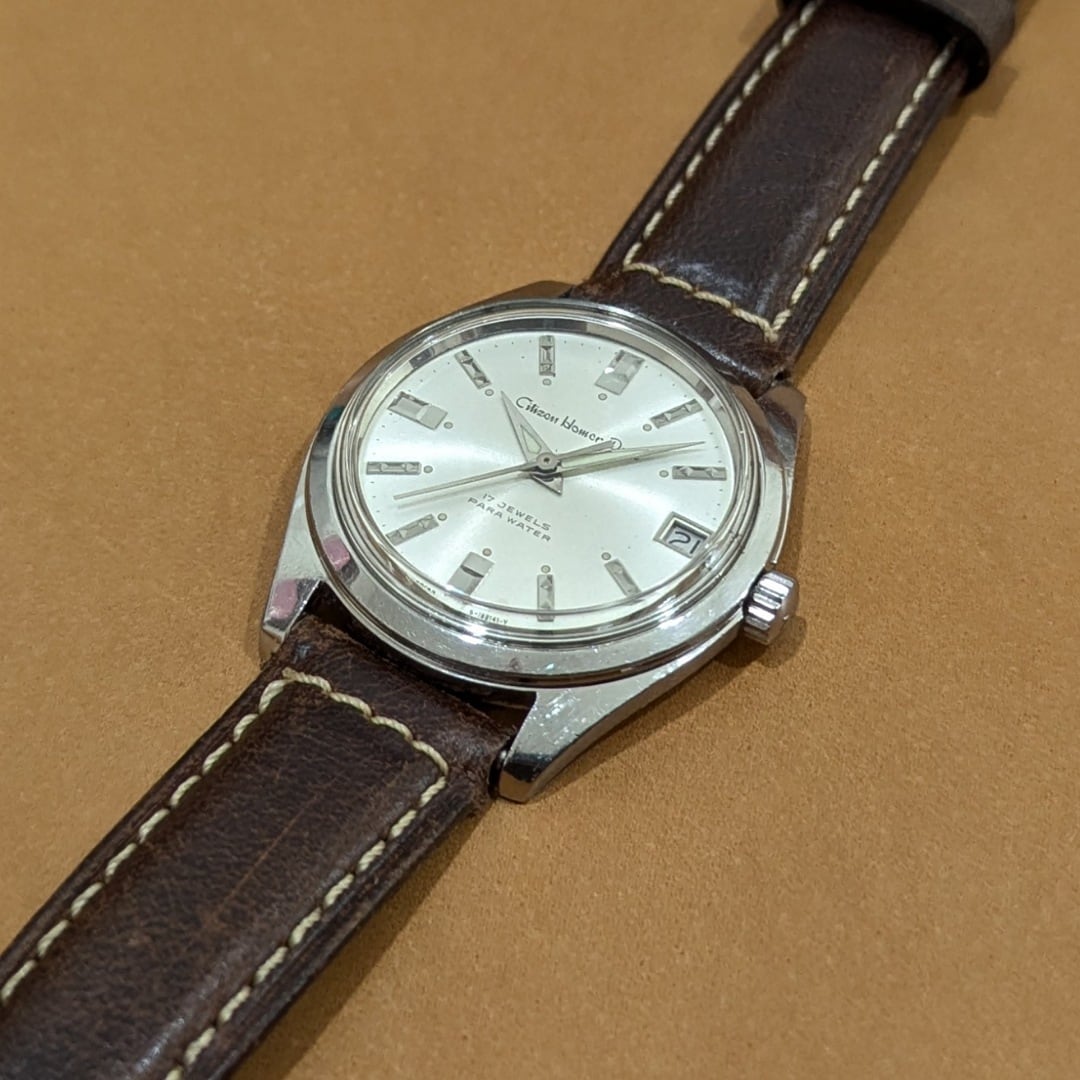 HOMER DATE】【4-180241-YD】CITIZEN/シチズン ホーマー 17石 機械式