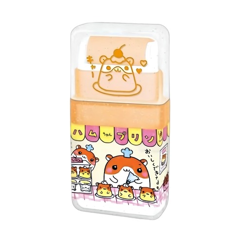ハムちゃんプリン　ローラー消しゴム