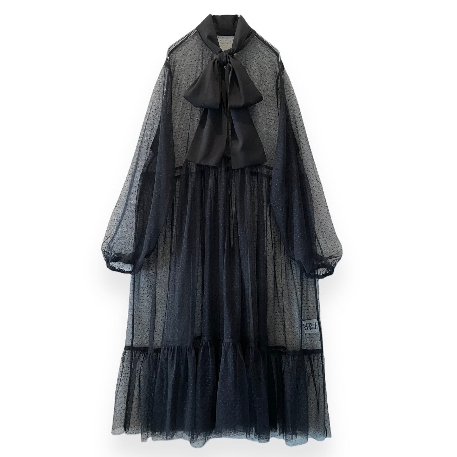 リボンワンピース　See-through Black | HEIHEI