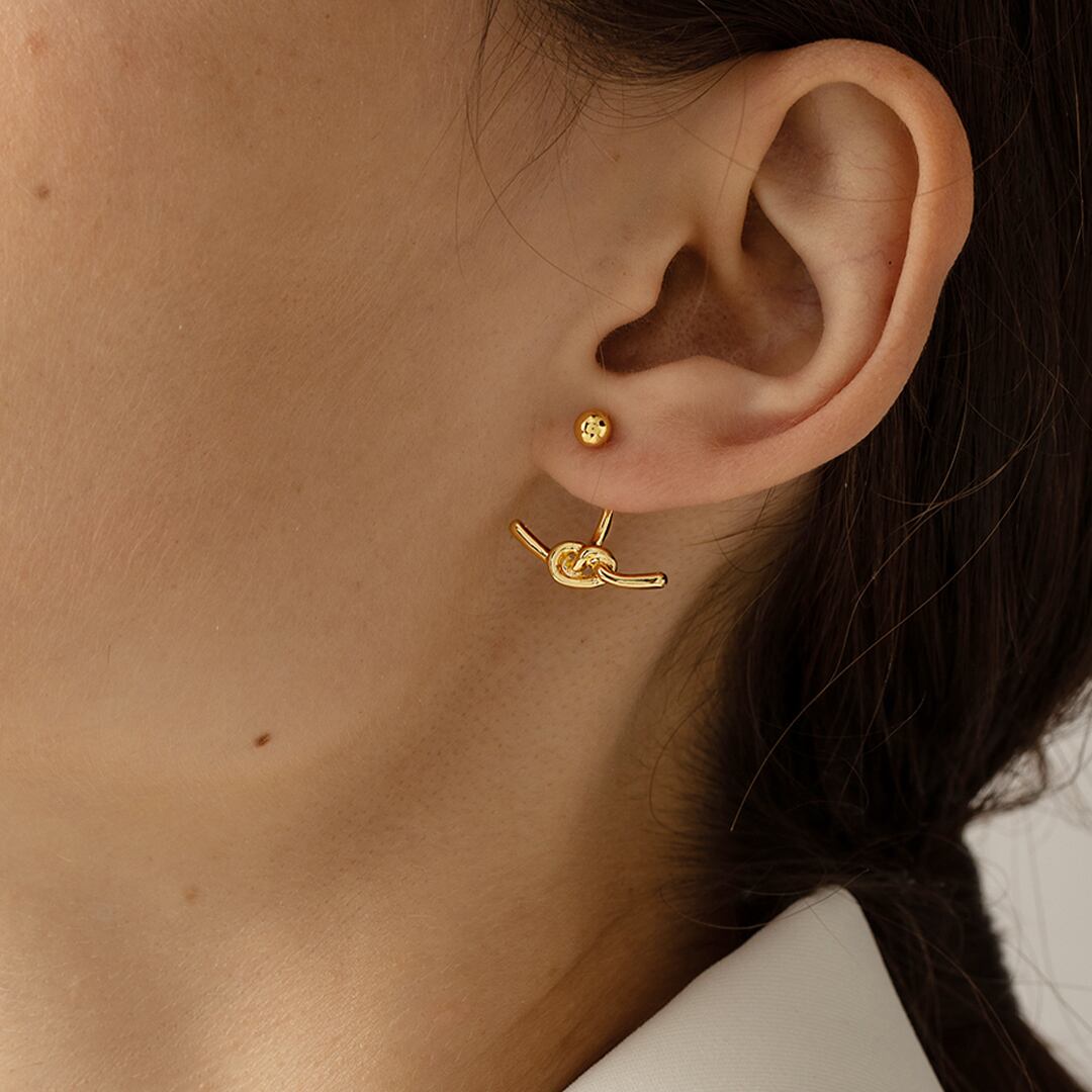 ハンギングノッツピアス K0046