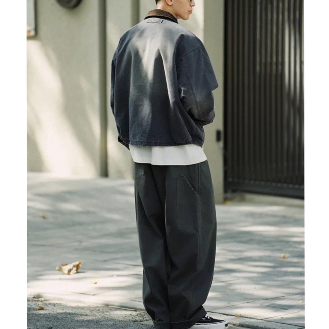 Corduroy collar zip-up jacket 1219 - 10