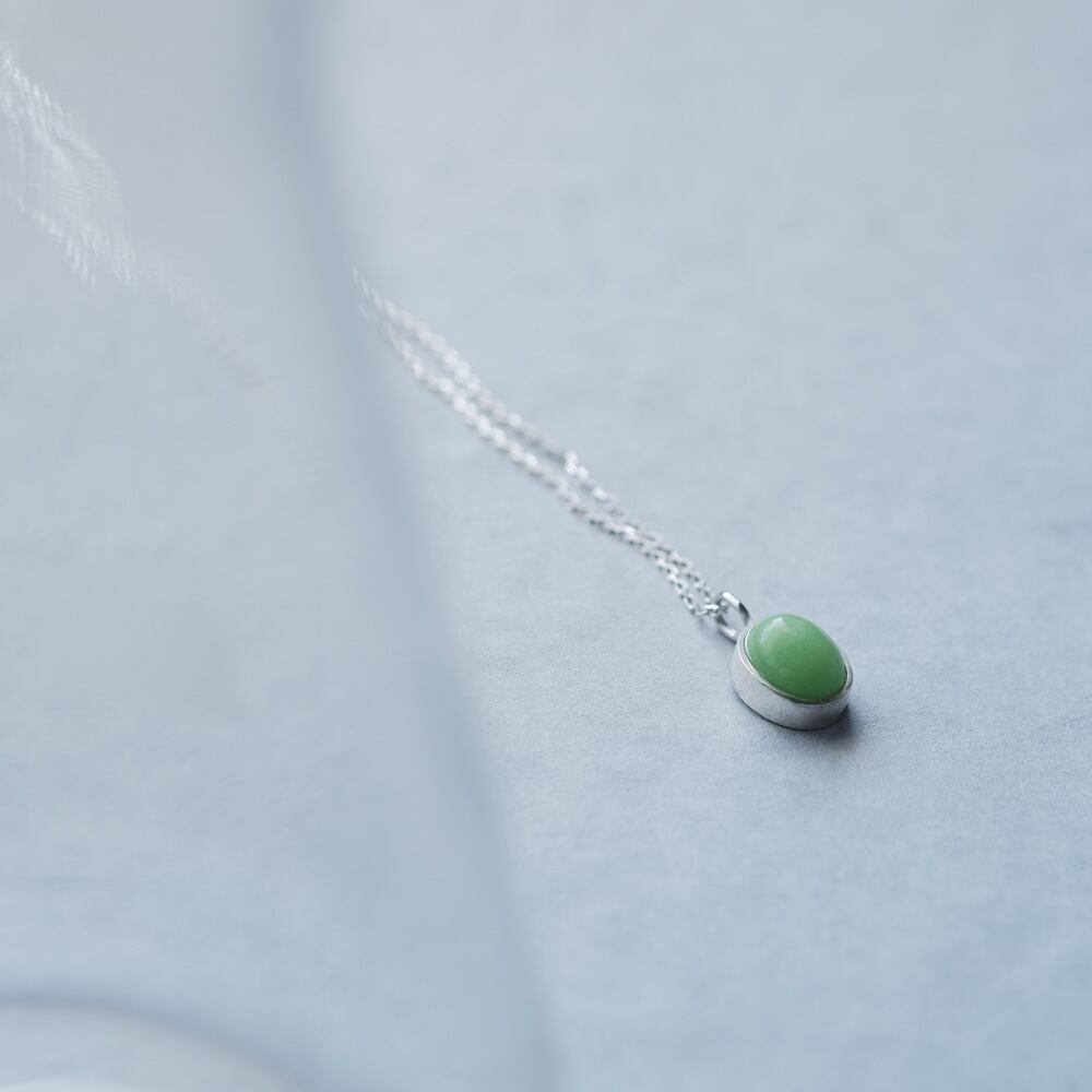夜光石 ルミナスストーン ネックレス シルバー925 | クラウド