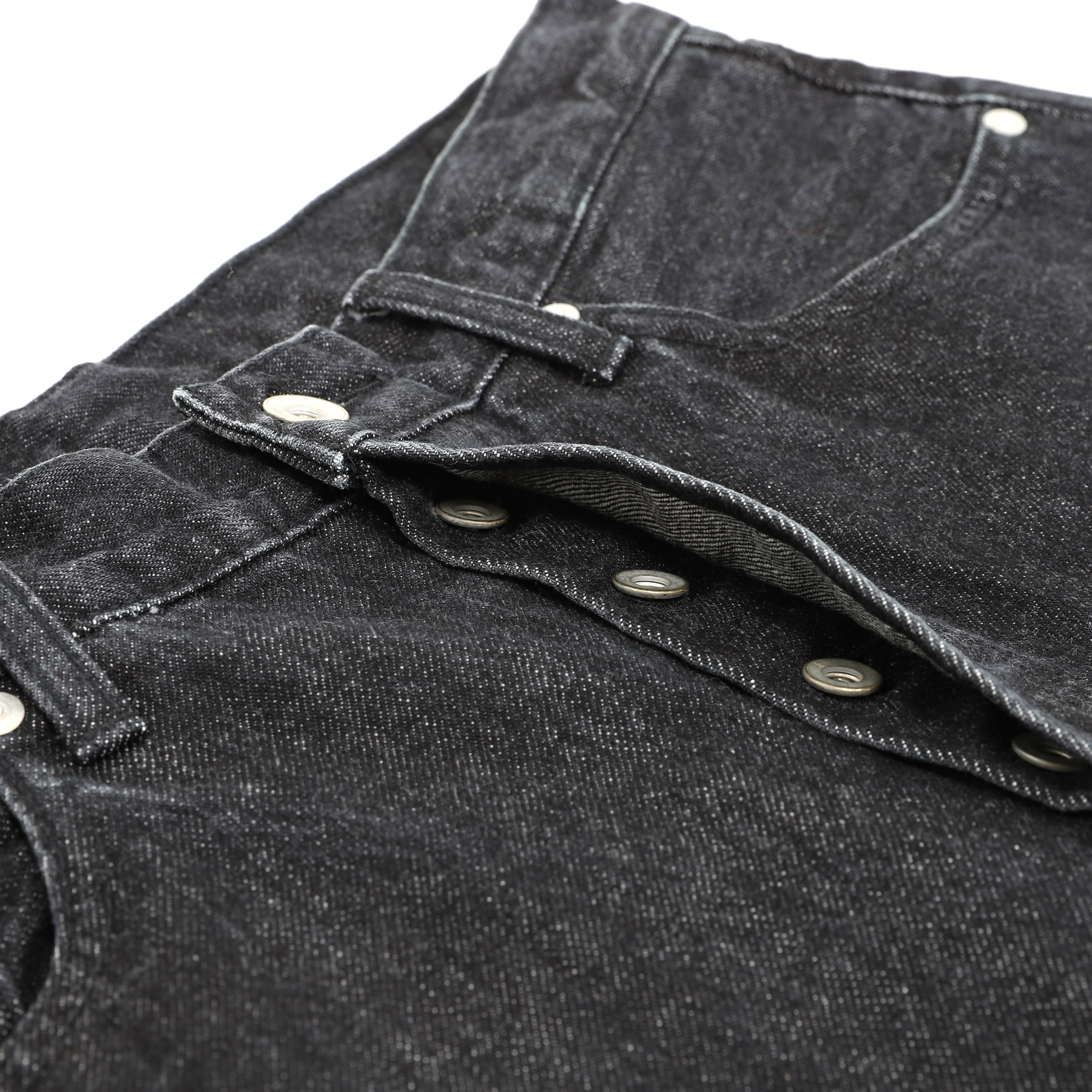 Japan Black Washed Denim Pants | OVY