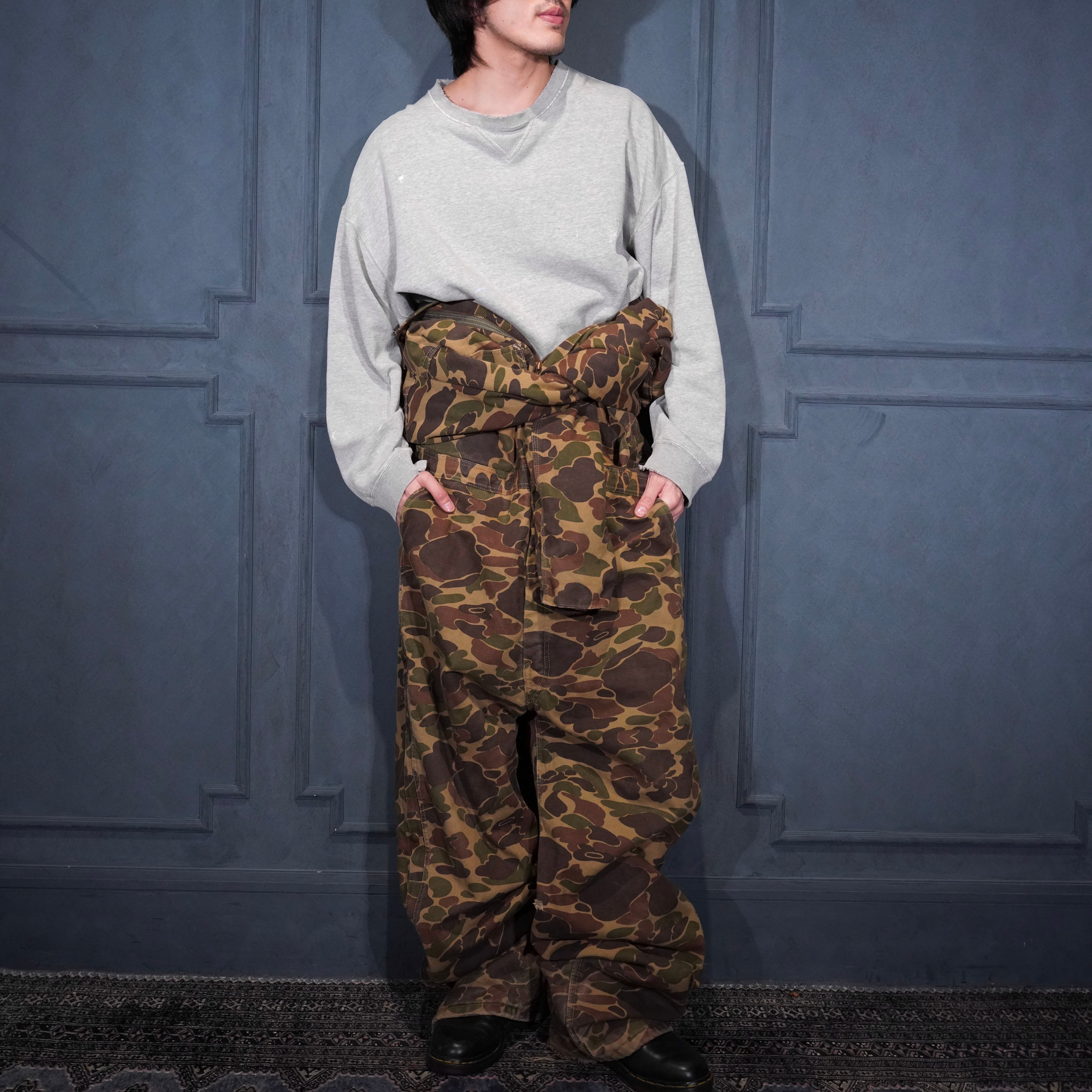 80's USA VINTAGE Carhartt DUCK HUNTER CAMOUFLAGE PATTERNED DUCK