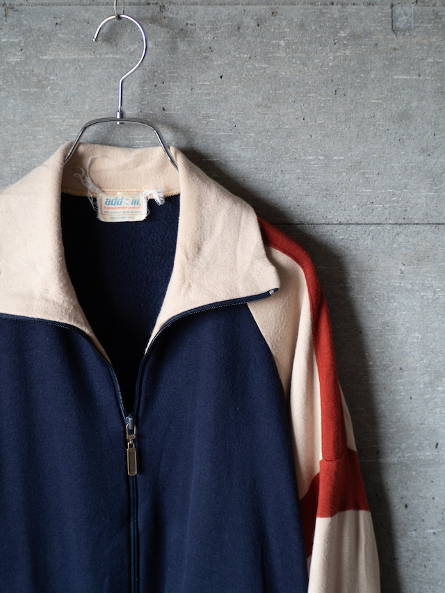 "add in" '90s vintage Acrylic sweat zip top