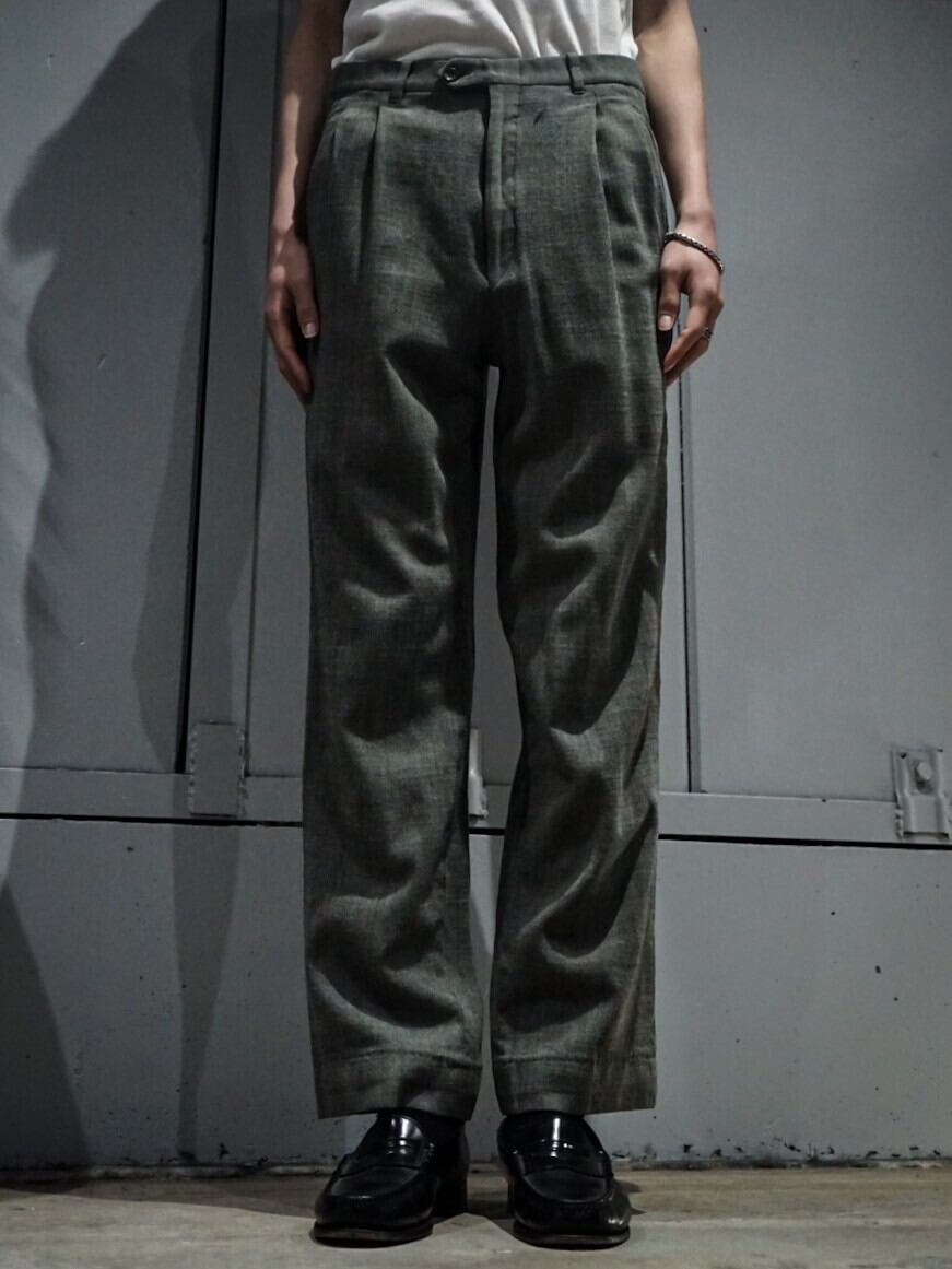 メンズ 90s Vintage Yves Saint Laurent 2タックスラックス