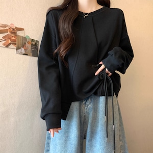 2色/アシメコードボタントレーナー ・71985 2色/アシメコードボタントレーナー ・71985