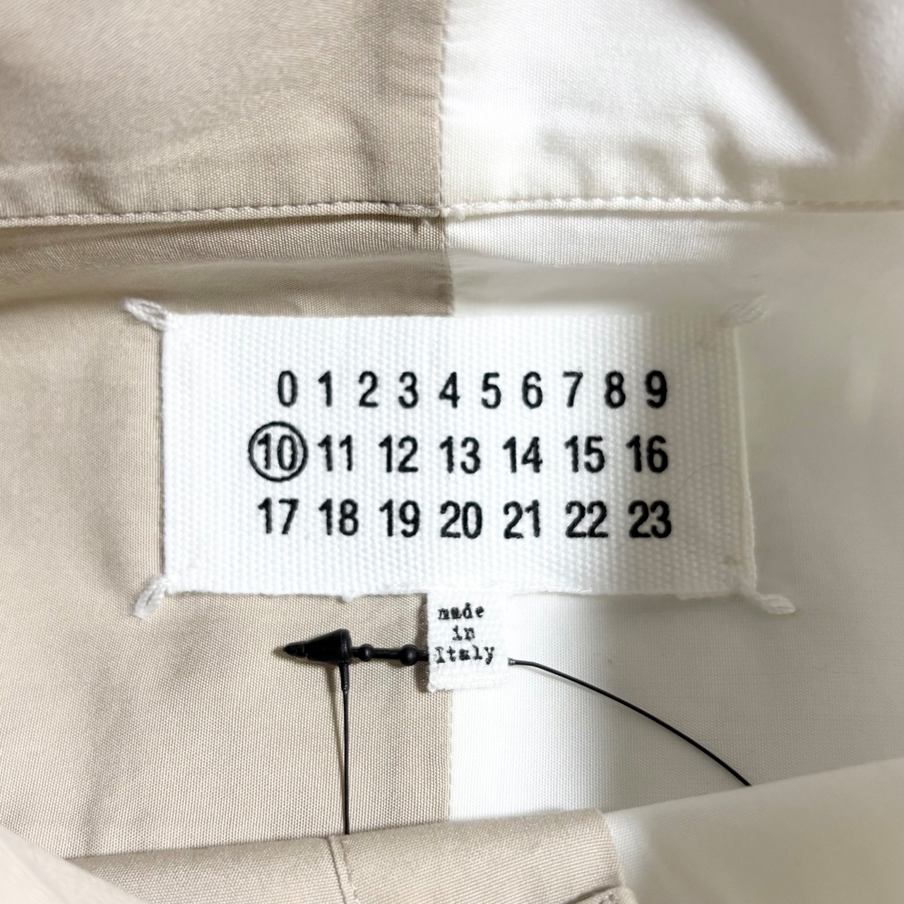 2017aw MAISON MARGIELA bicolor cotton shirt