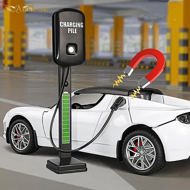 テスラ TESLR ロードスター 1/24 ミニカー 全4色 ライト点灯 エンジンサウンド 合金モデル 模型 ジオラマ