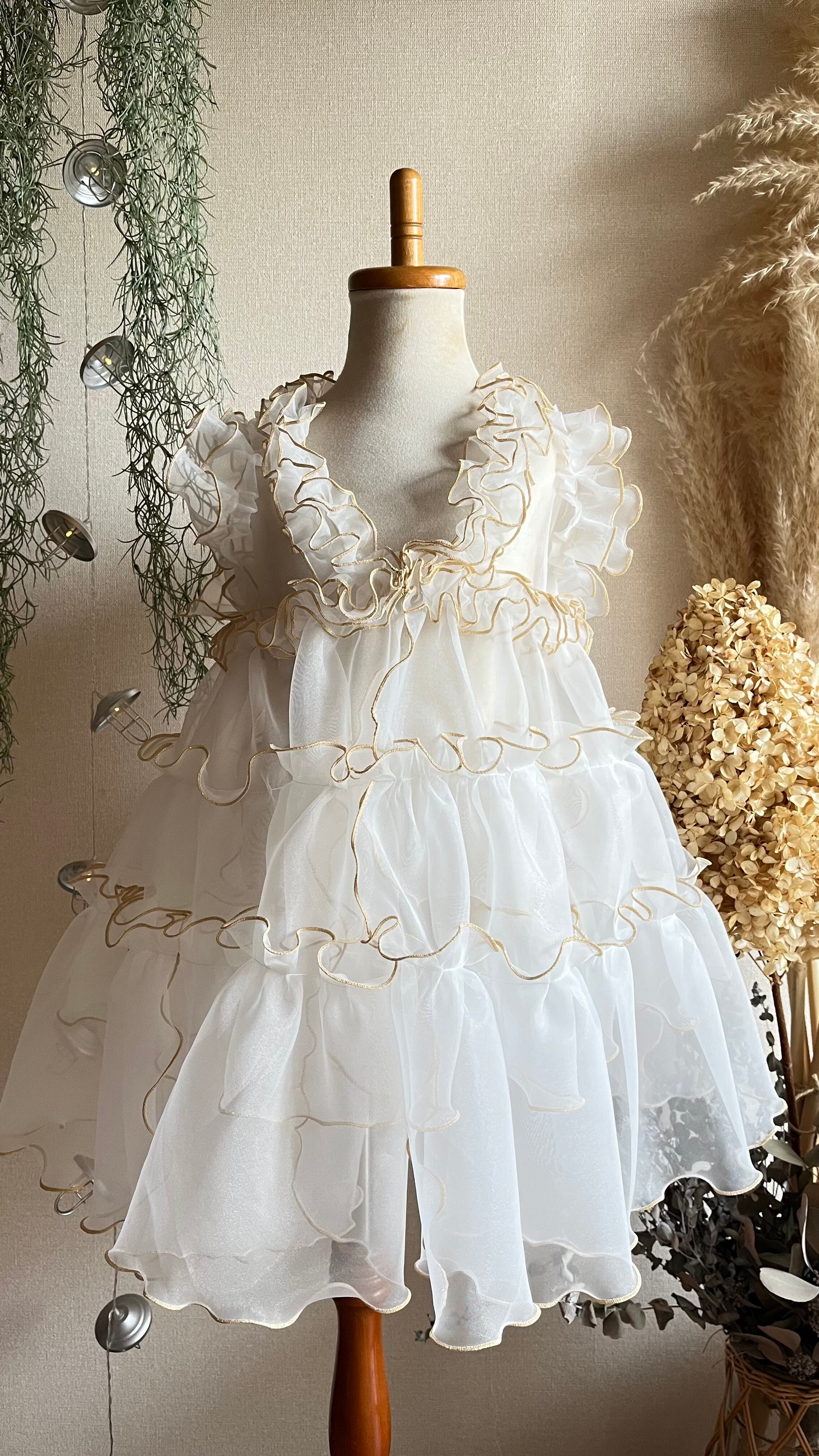 七五三用被布 被布ドレス メロウ アンティーク風 | cocoawaffle