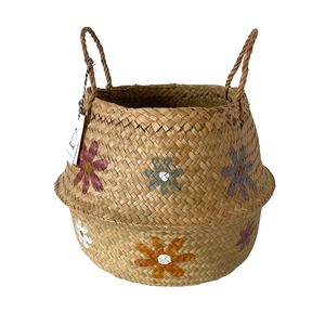 Bloomingville "Basket Flower" 2wayシーグラスバスケット 収納 カゴ ブルーミングヴィル デンマーク