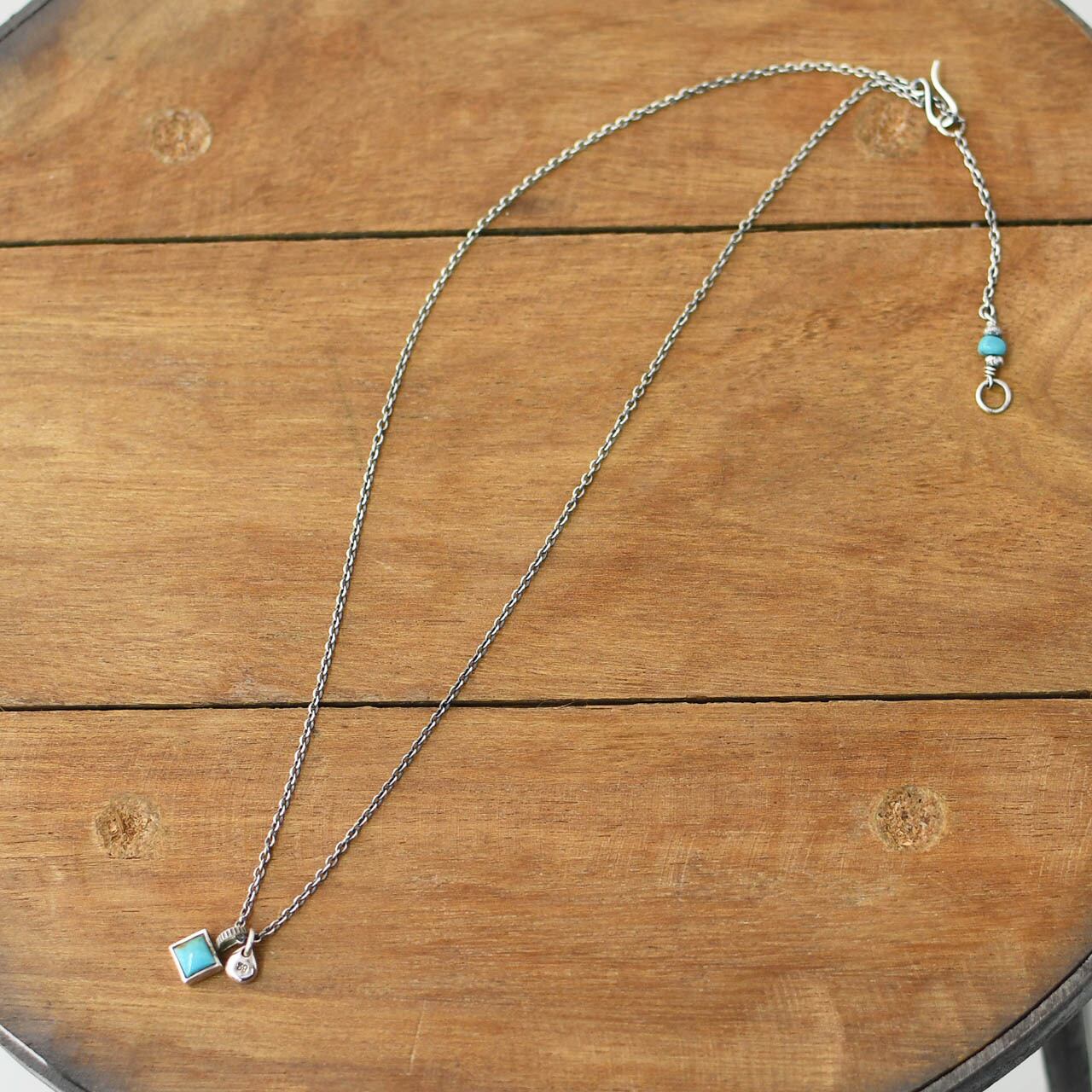 Sunku 39 [サンク] Square Turquoise Necklace [SK-182] スクエア