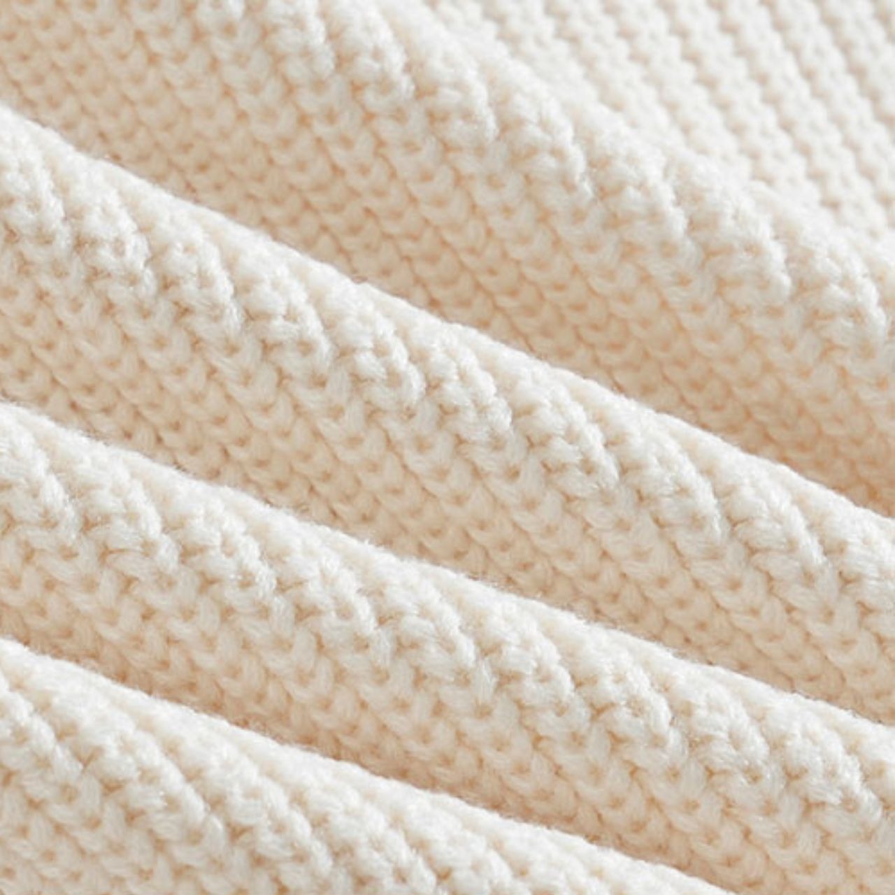 ホワイトニットジップブルゾン　MT0080314