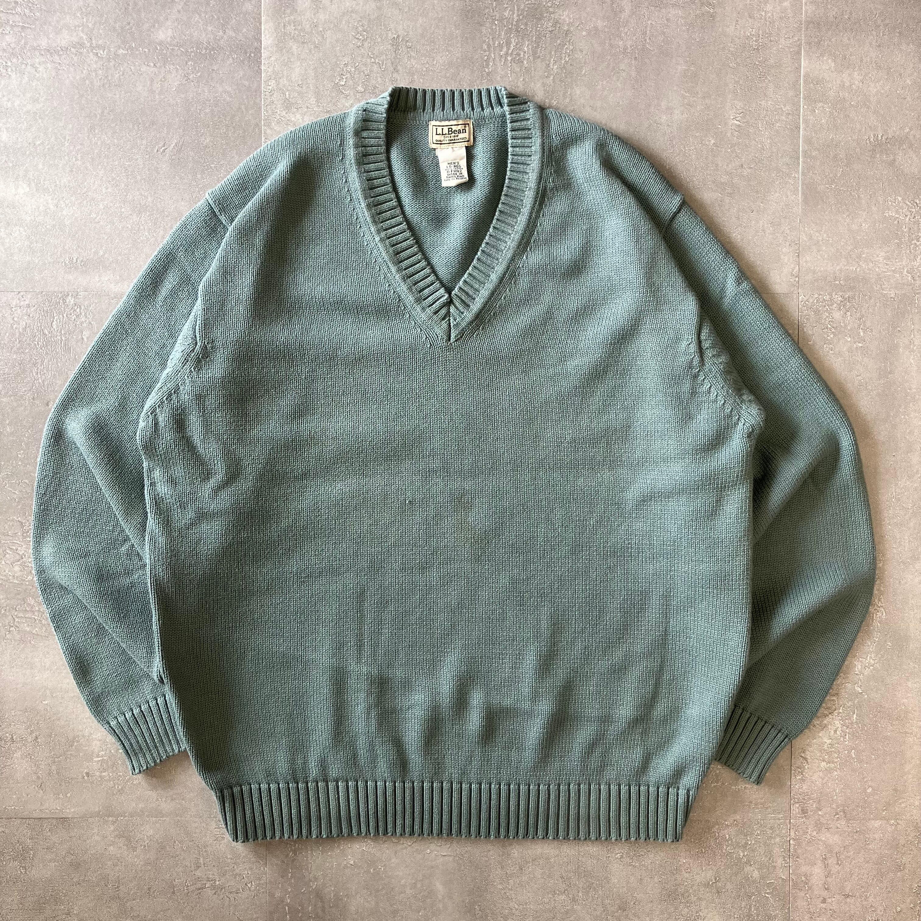 L.L.Bean 00s コットンニット Vネック No.1571