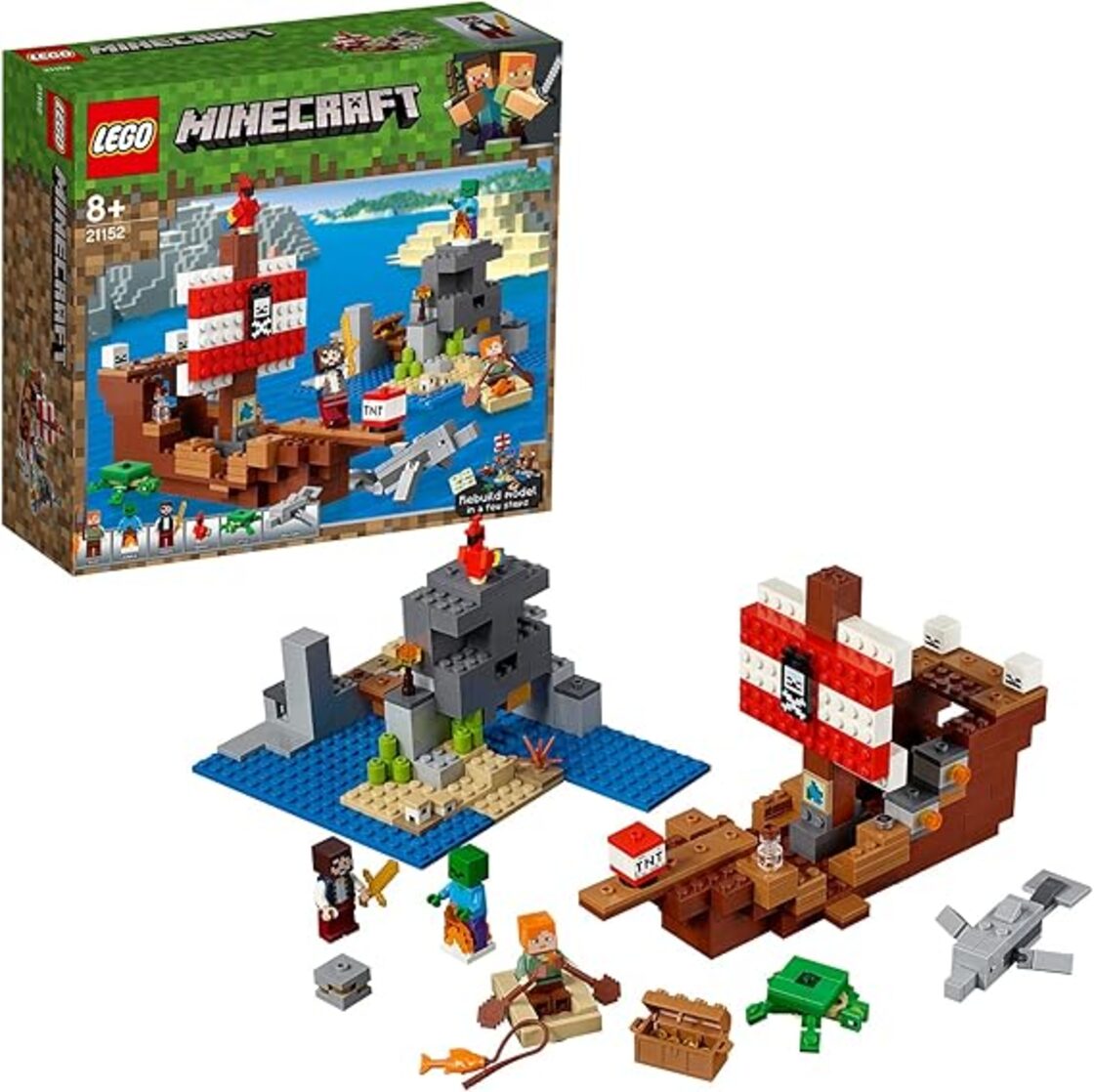 レゴ(LEGO) マインクラフト 海賊船の冒険 21152 ブロック おもちゃ 