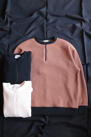 Jackman/ジャックマン　Waffle Half Zip　JM7502