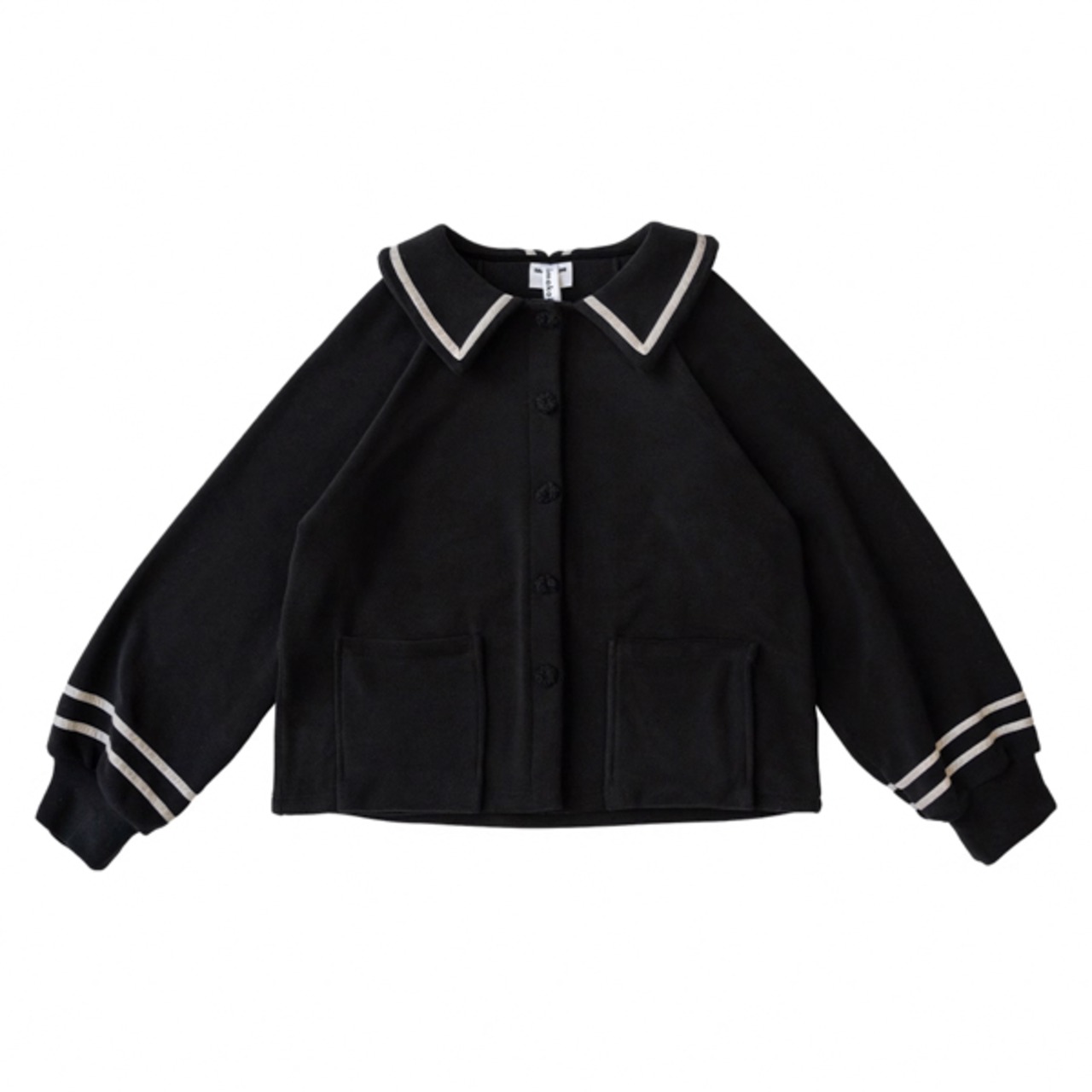 【2color】配色ラインセーラー風ブルゾン i0165