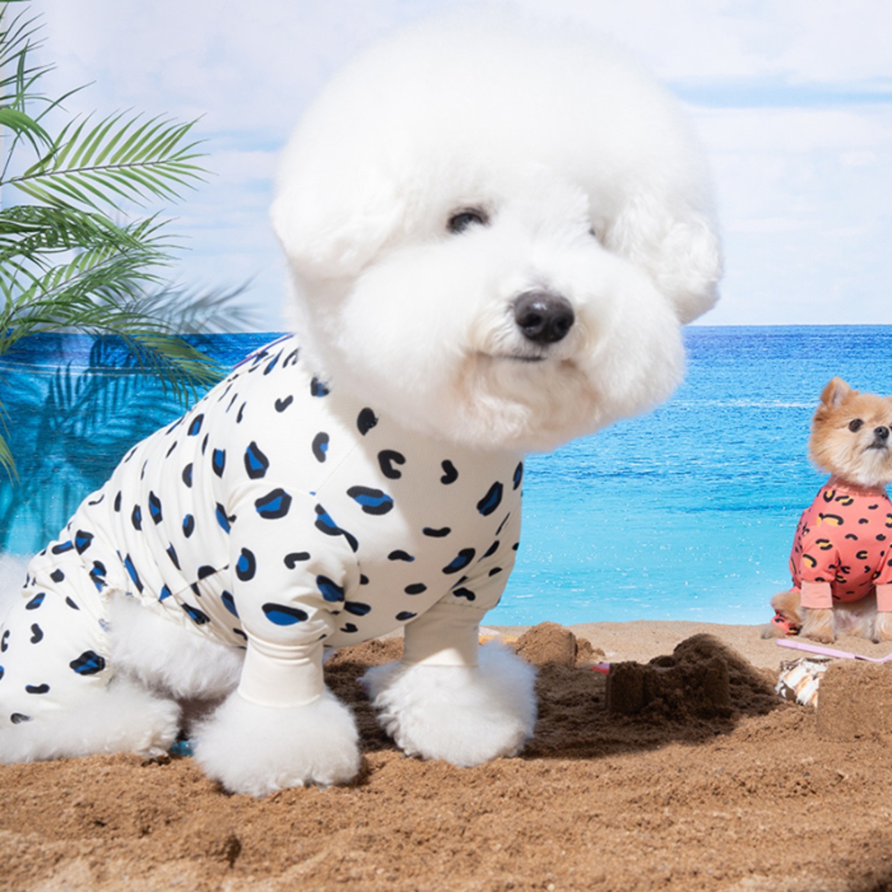 【PUPPYGARRERY公式】Little panther cooling jumpsuit 　4XL-5XL