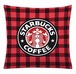 ✨大人気✨スタバ✨クッションカバー✨チェック柄レッド