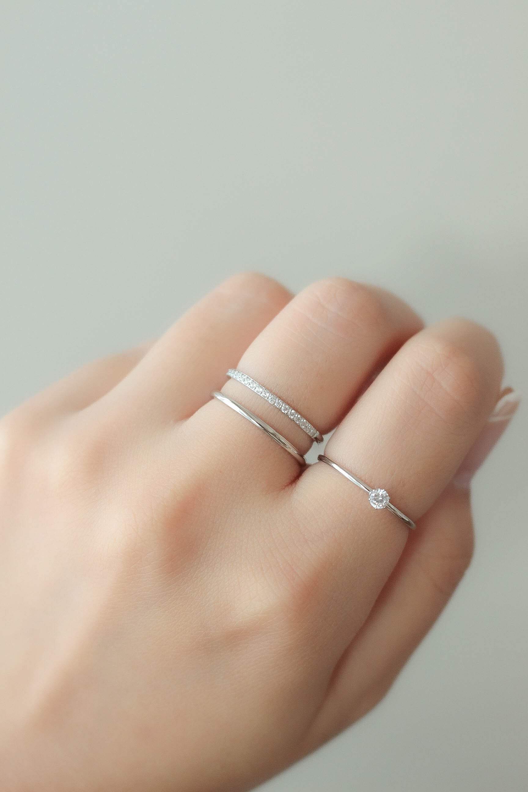 Zirconia Combi Ring | ebine(エビネ)|金属アレルギー対応アクセサリー