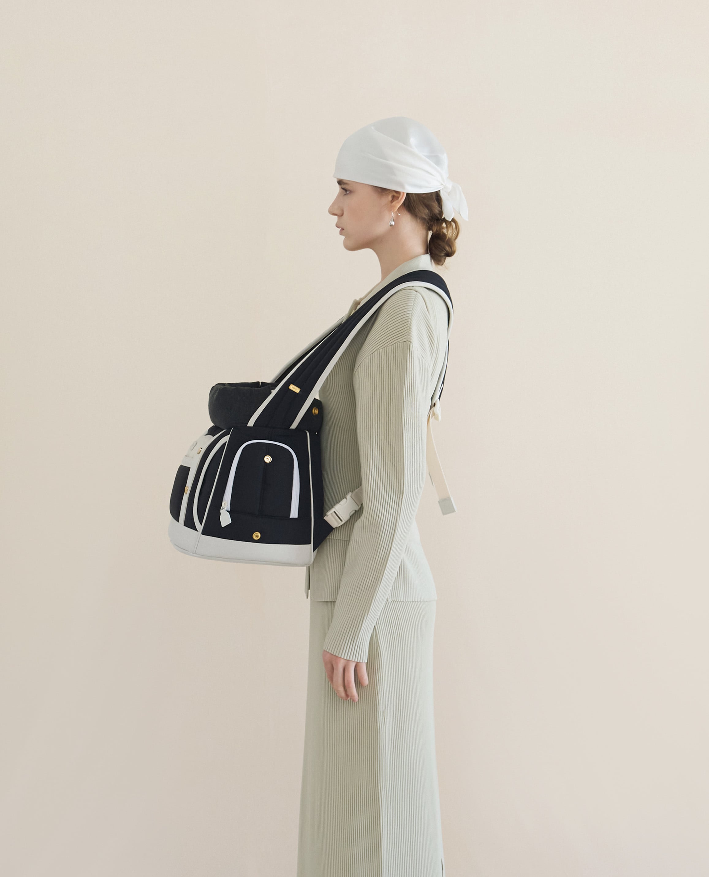 予約】[SEORU] Front Bag black | LUANA DOG