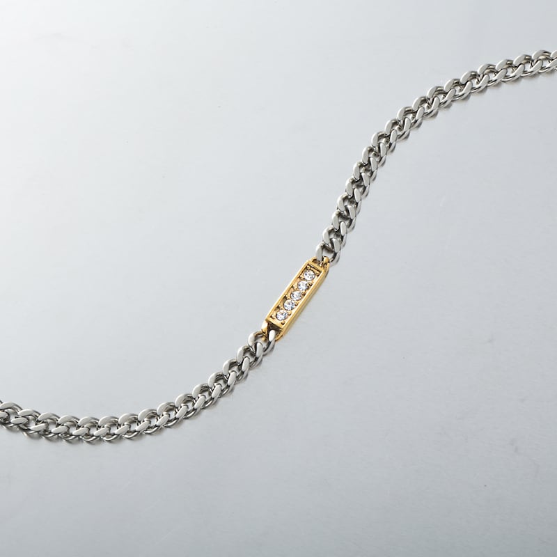 316L zirconia anklet #B24 | loseford 316L zirconia anklet #B24 | loseford