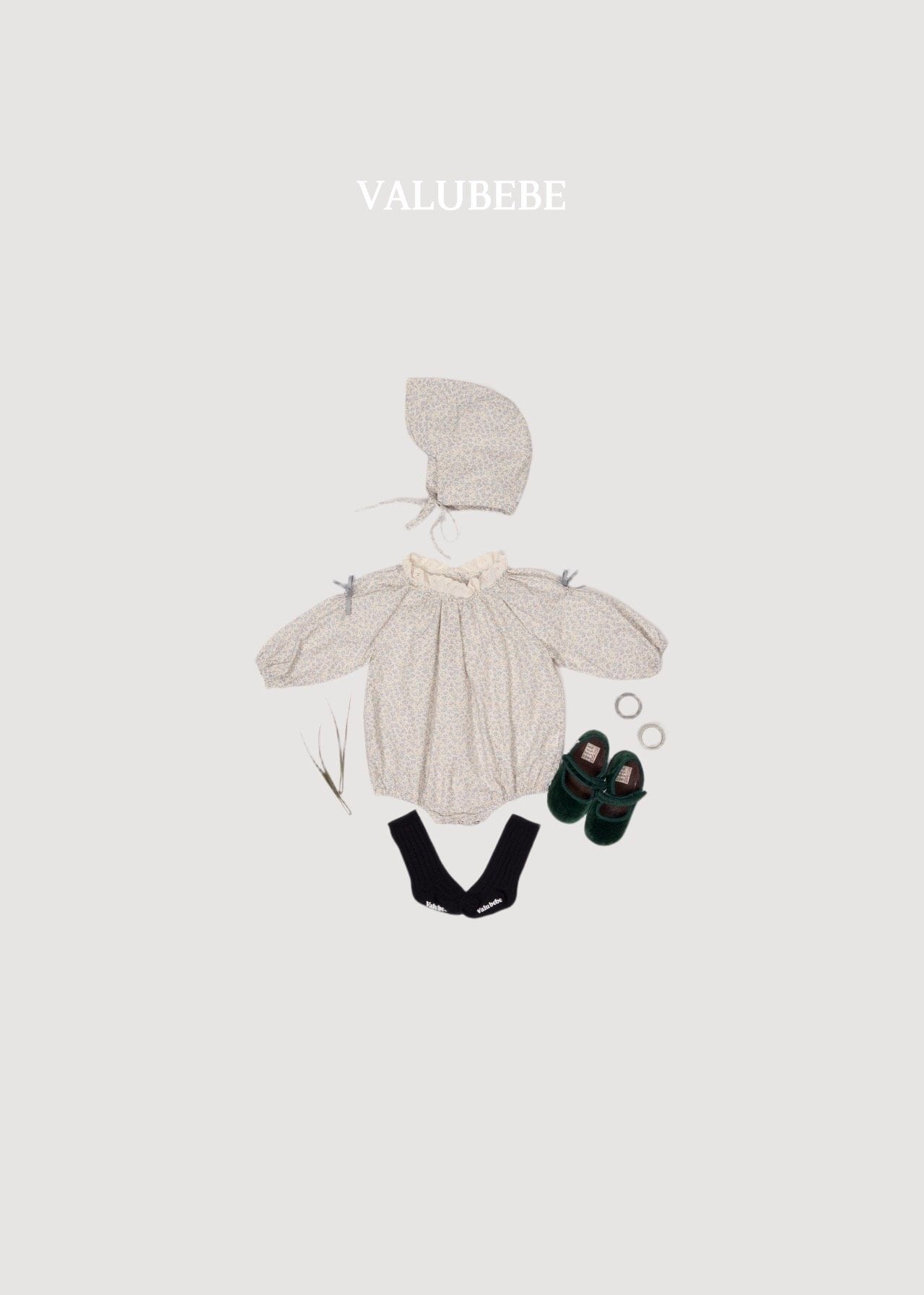 送料無料【予約】/ フラワーリボンロンパース / valubebe