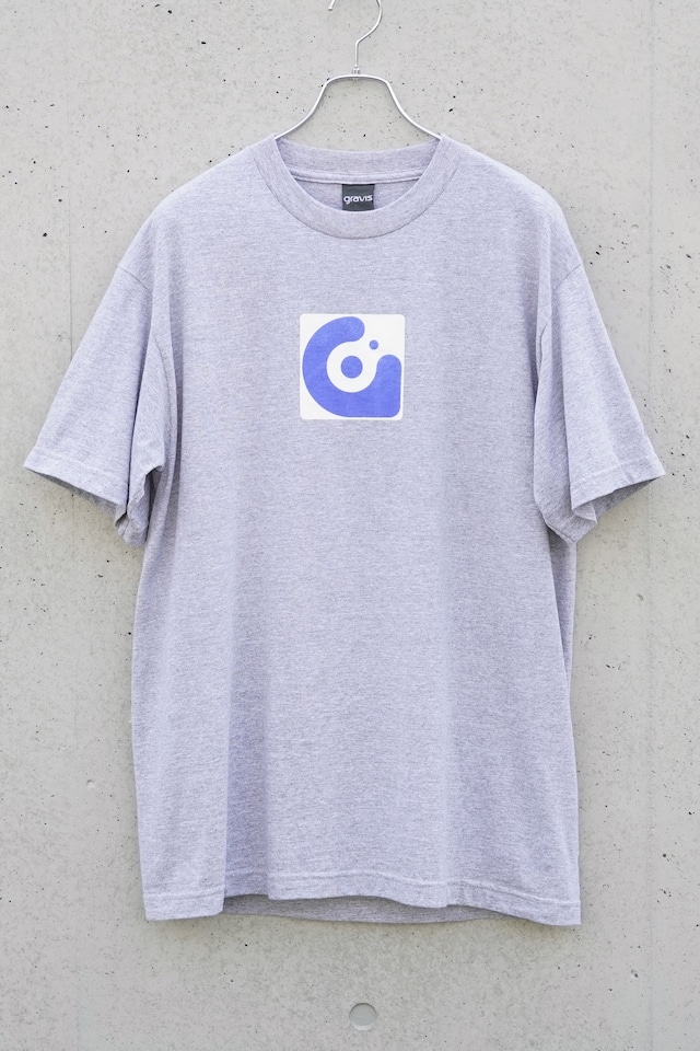 gravis 90s–00s Early Symbol Logo T-Shirt / Made in USA / Heather Gray / L