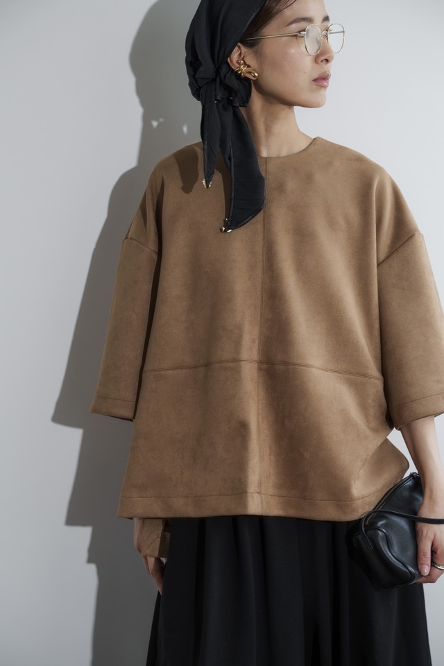 suede touch tops(camel)９月末〜１０月上旬頃発送