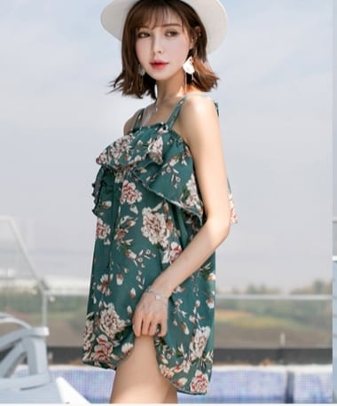 cheriemona オフショルダーワンピースビキニ XSFWO01J2 ワンショルダー カットアウト モノキニ