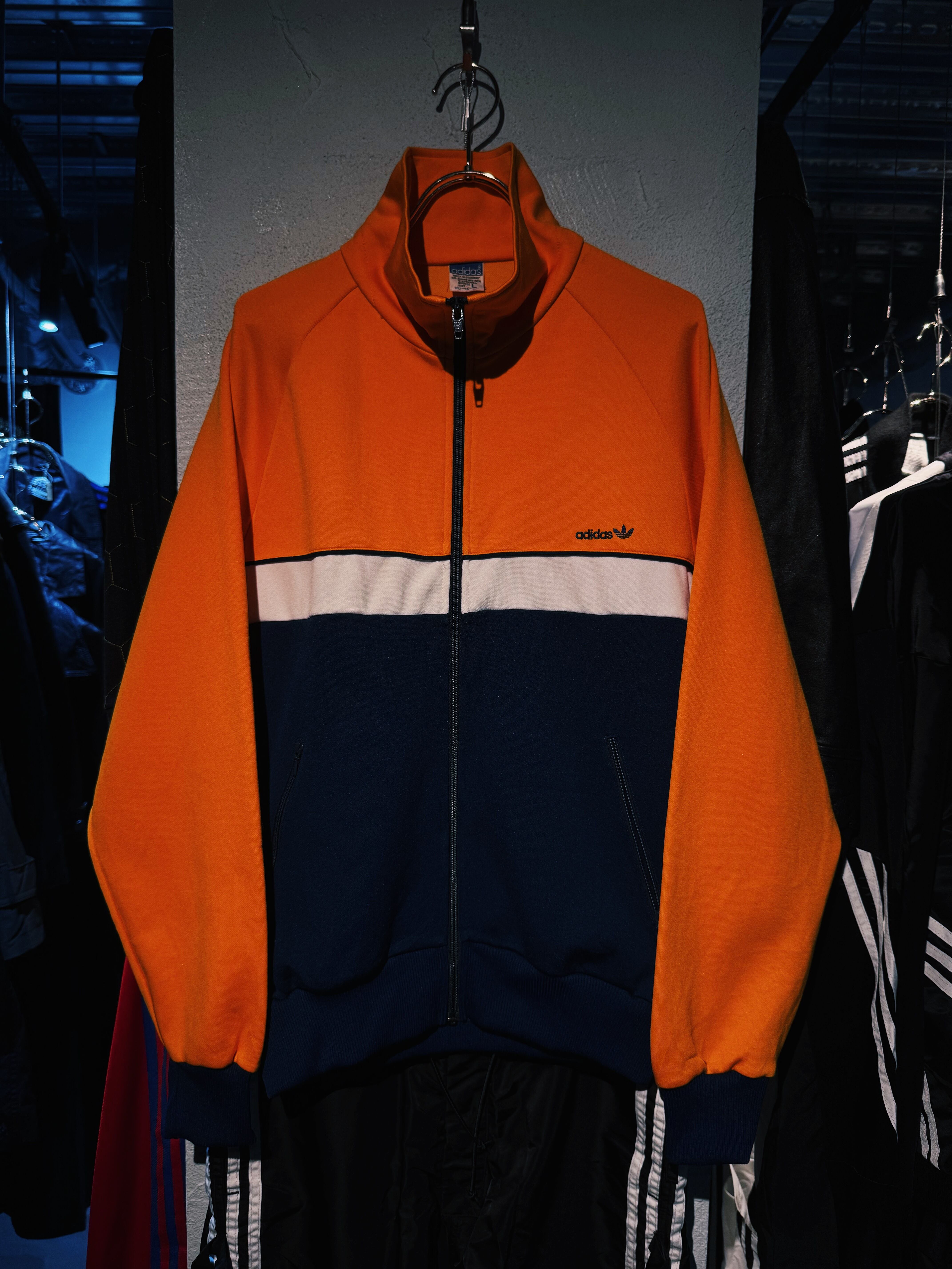 【D4C】70's"ADIDAS"made in W.Germany switching color stand neck design track jacket