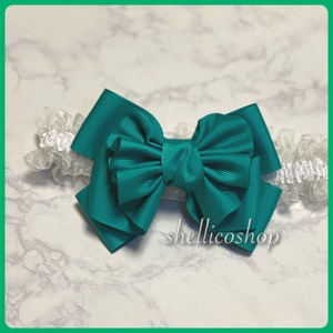 【green】ボリュームたっぷりリボンチョーカー