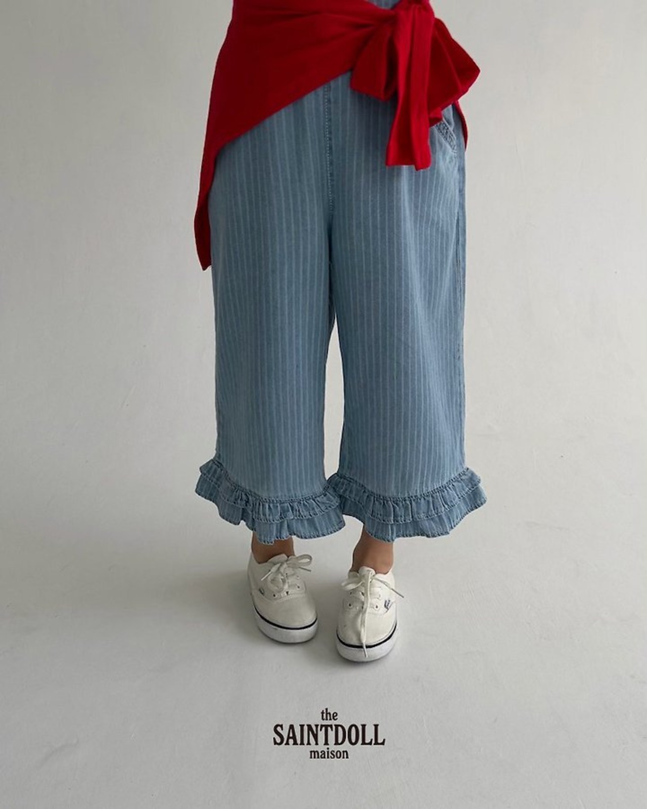 [SAINTDOLL] Petit Frill Denim Pants (adult) / [세인트돌] 쁘띠프릴데님팬츠 (adult)