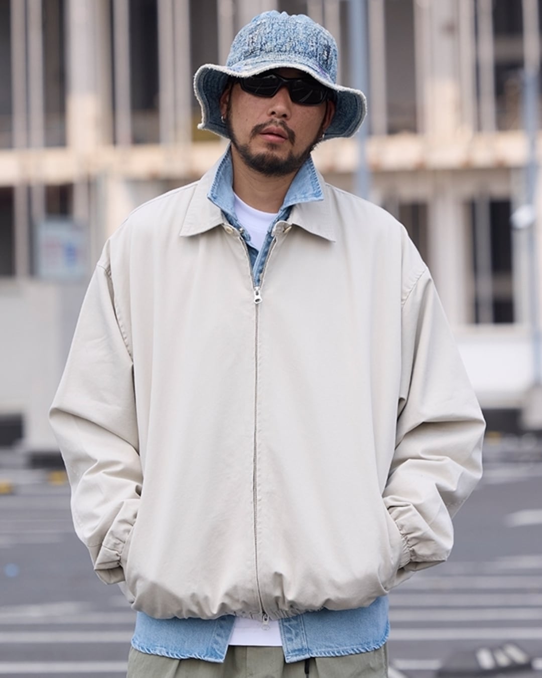 Full Zip-Up Wide Silhouette Coach Jacket x00726 | XPOSE