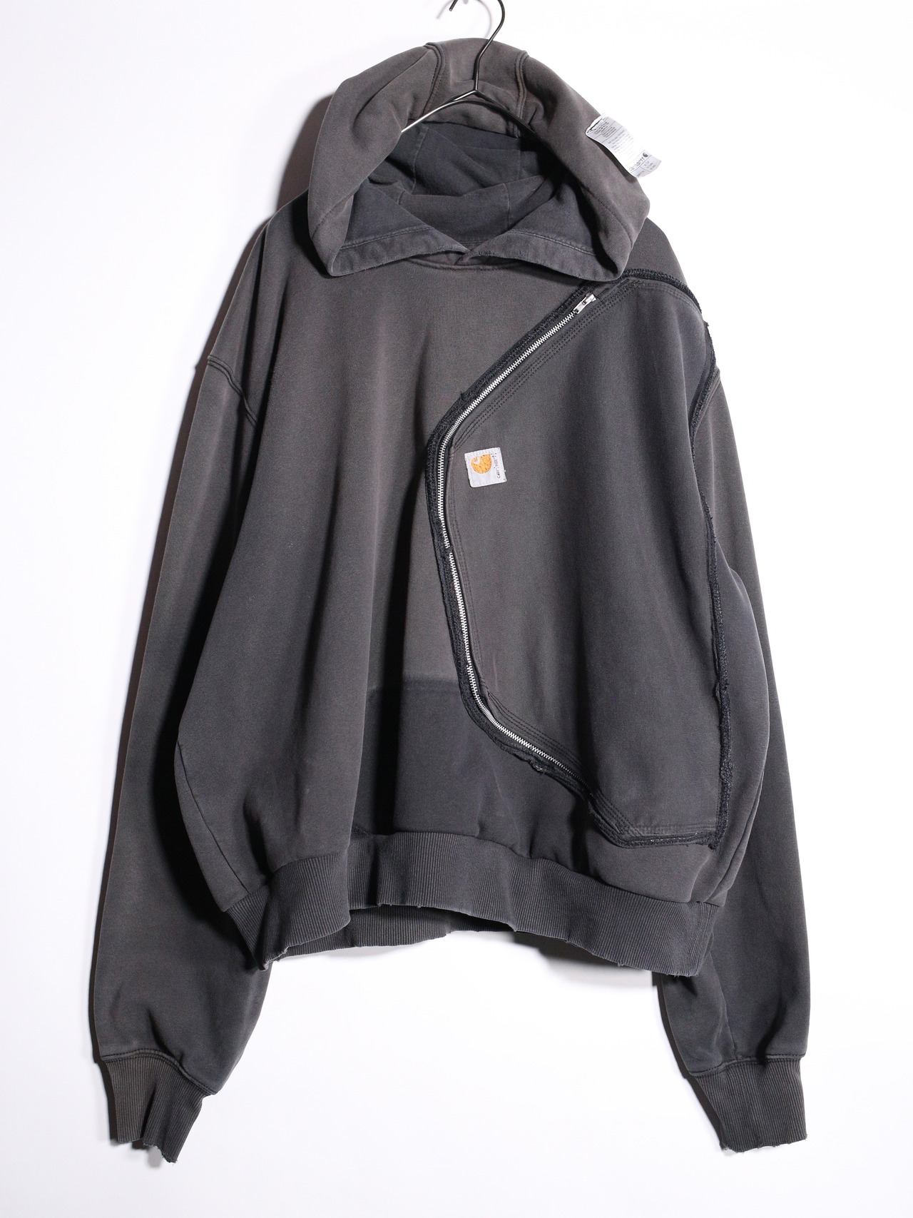 REMAKE / ”Carhartt” side-zip pocket hoodie - 7