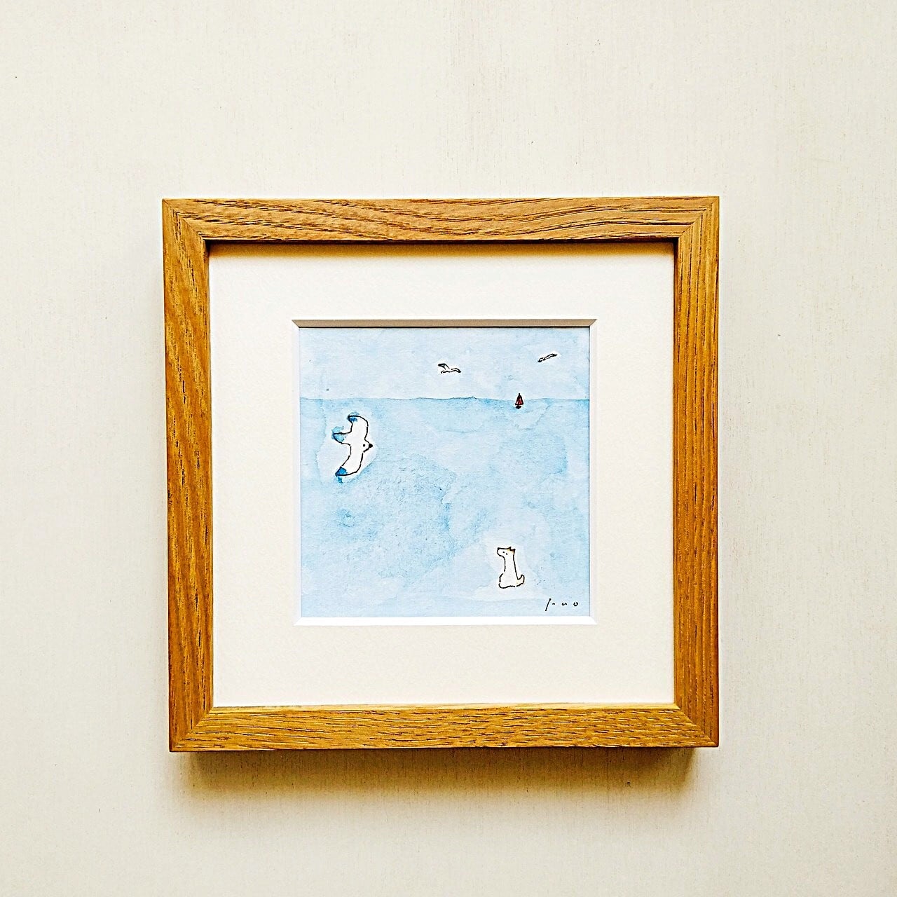絵画 ｢クマ達のビューティフルライフ｣ SM 額付 油彩画 Yumi Kohnoura
