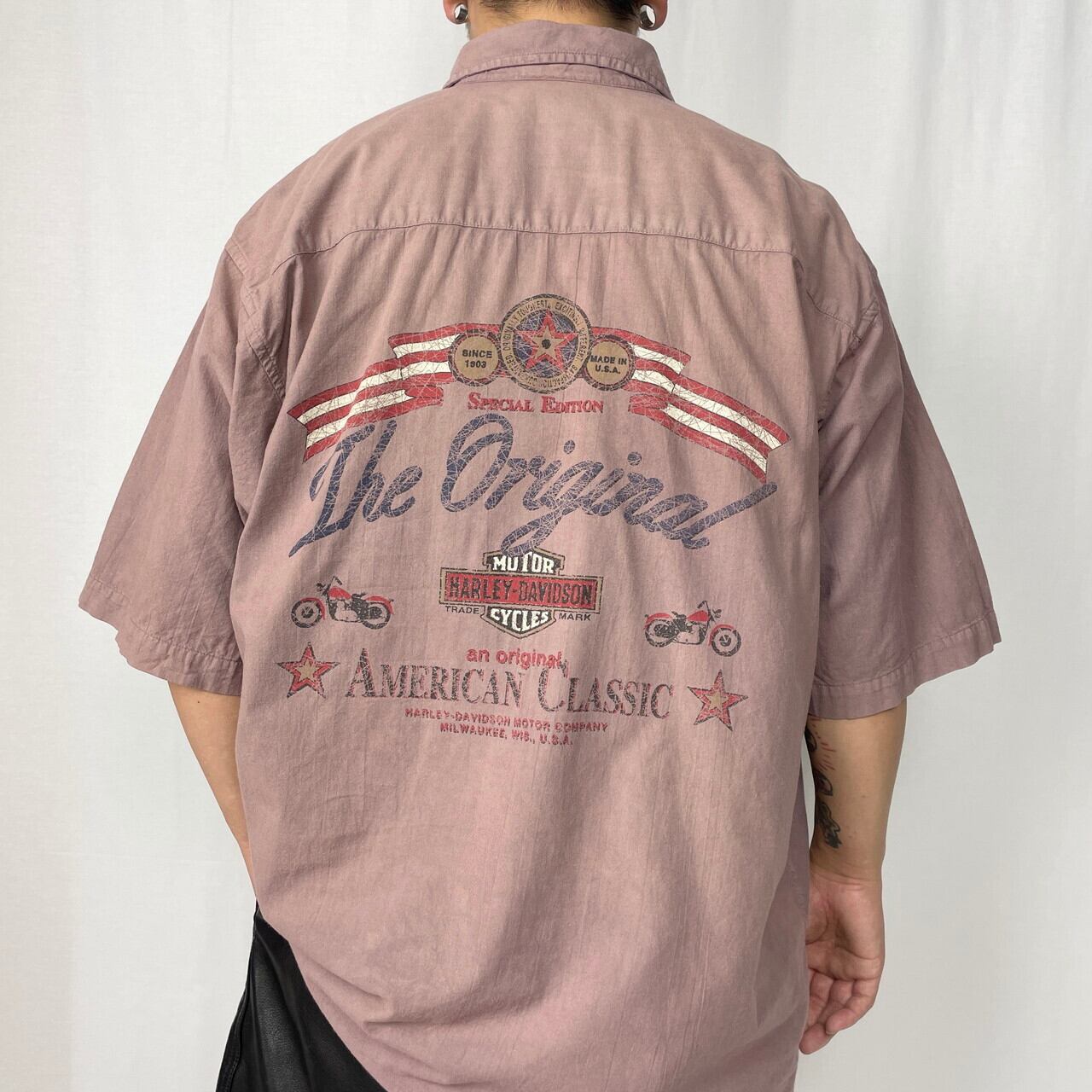 ハーレーダビッドソン Tシャツ 5XL ビッグサイズ ロゴ カナダ USA