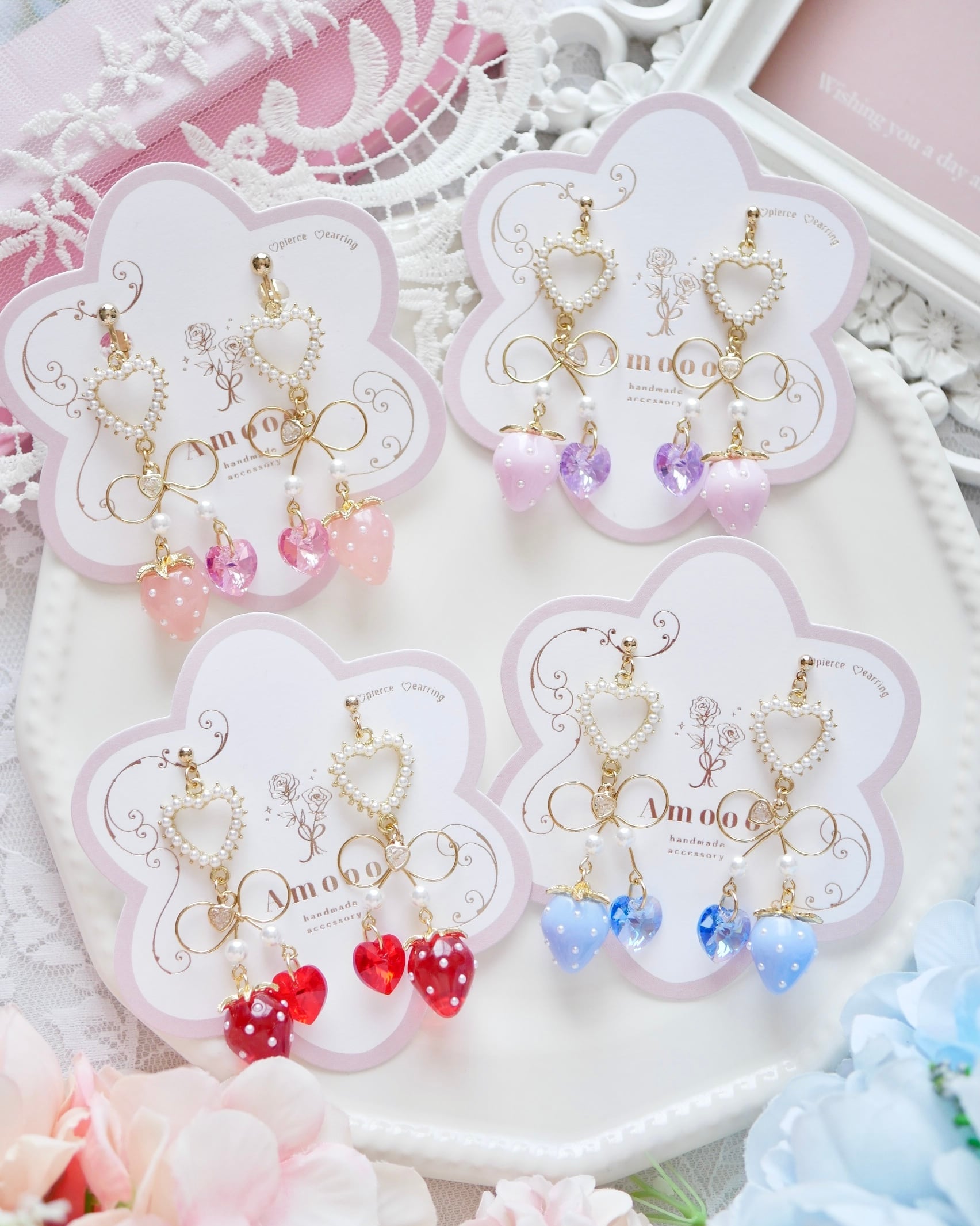 ☆パリの夜遊びピアス　 ♡ブロカントでよくある ハートのロケットピアス ☆パリの夜遊びピアス ♡ブロカントでよくある ハートのロケット