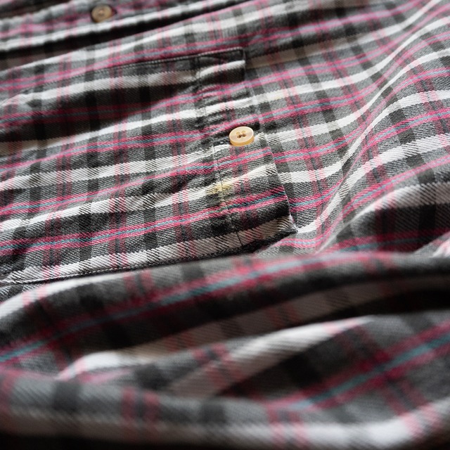 "GREATLAND" used Plaid B.D. shirt