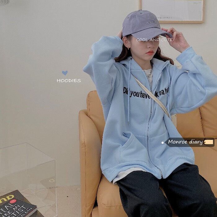 ルーズフードセーター ジャケット スプリングベルベットトップス ストリート 春物 モンロー68281207452