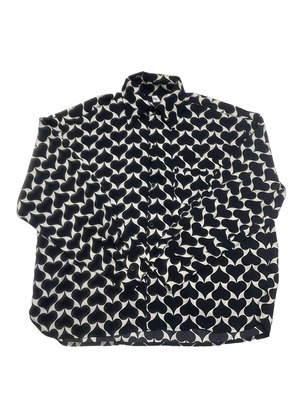 【ALUDE SELECT】black design shirt
