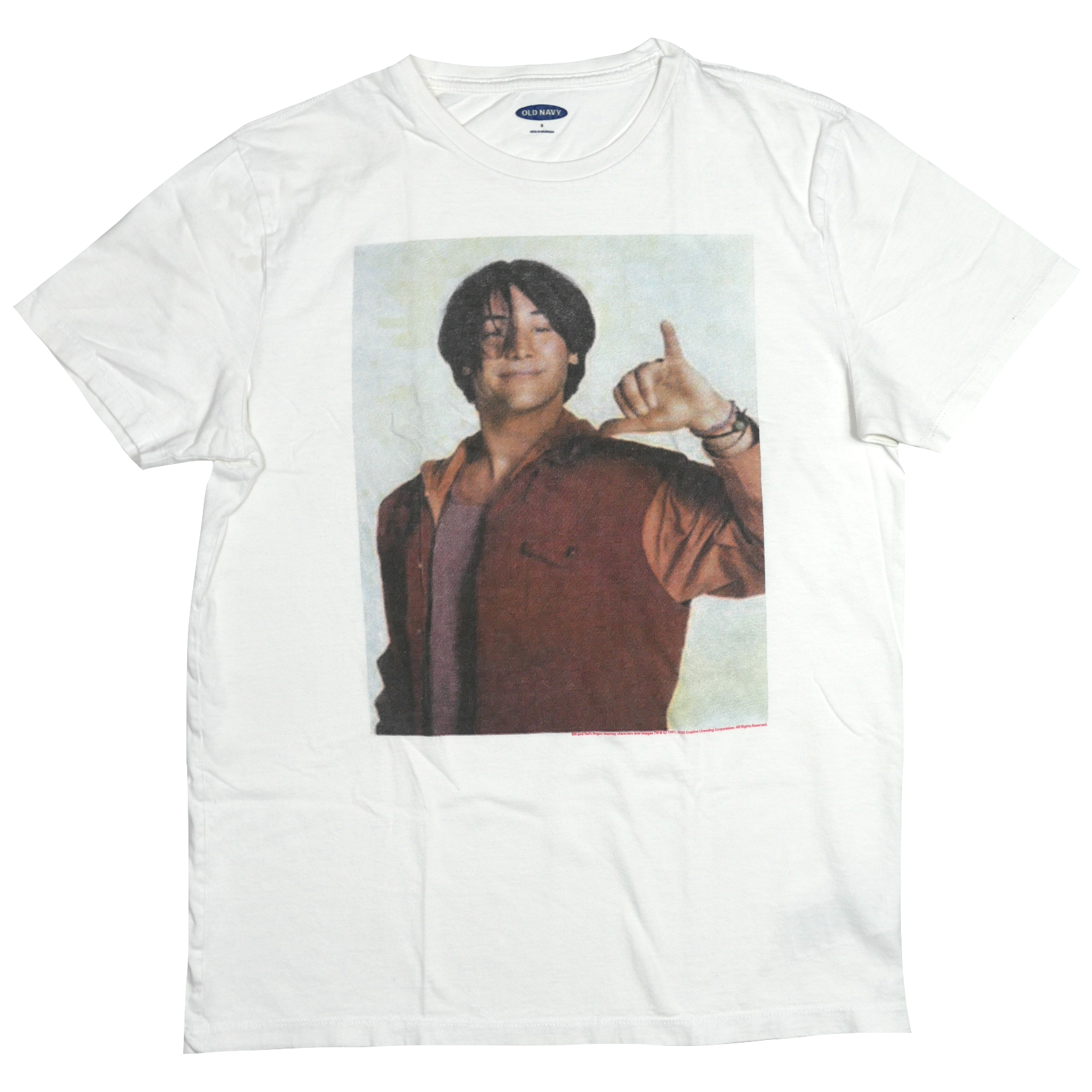 USED【L】Movie Bill & Ted's Excellent Adventure Tee / OLD NAVY ©2020