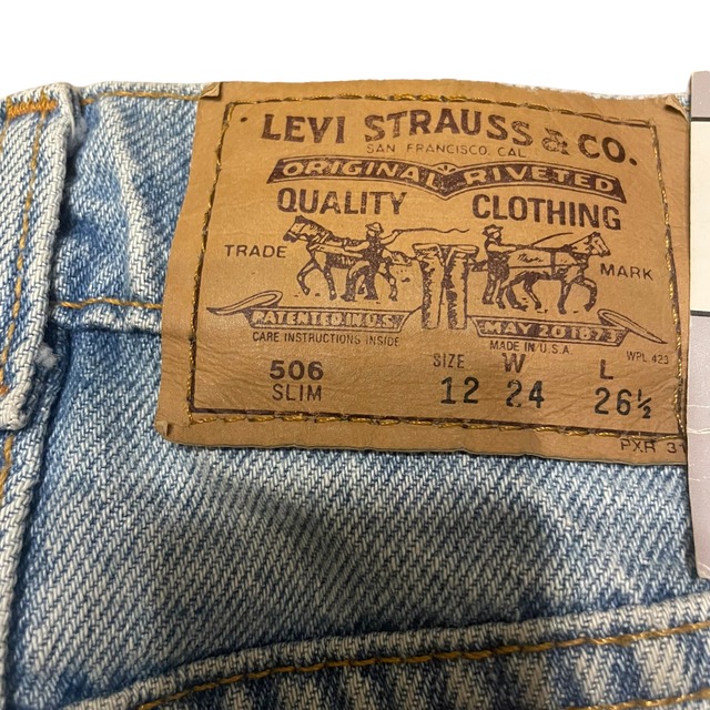 Dead stock 90's Levi's 506 made in USA【W24 L26.5】kids0012 | LIOT